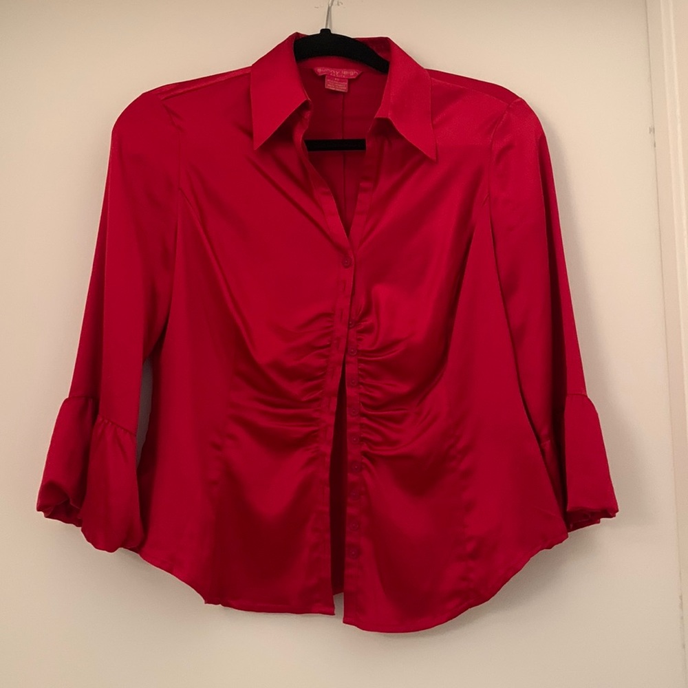 Sunny Leigh Red Blouse Size PS